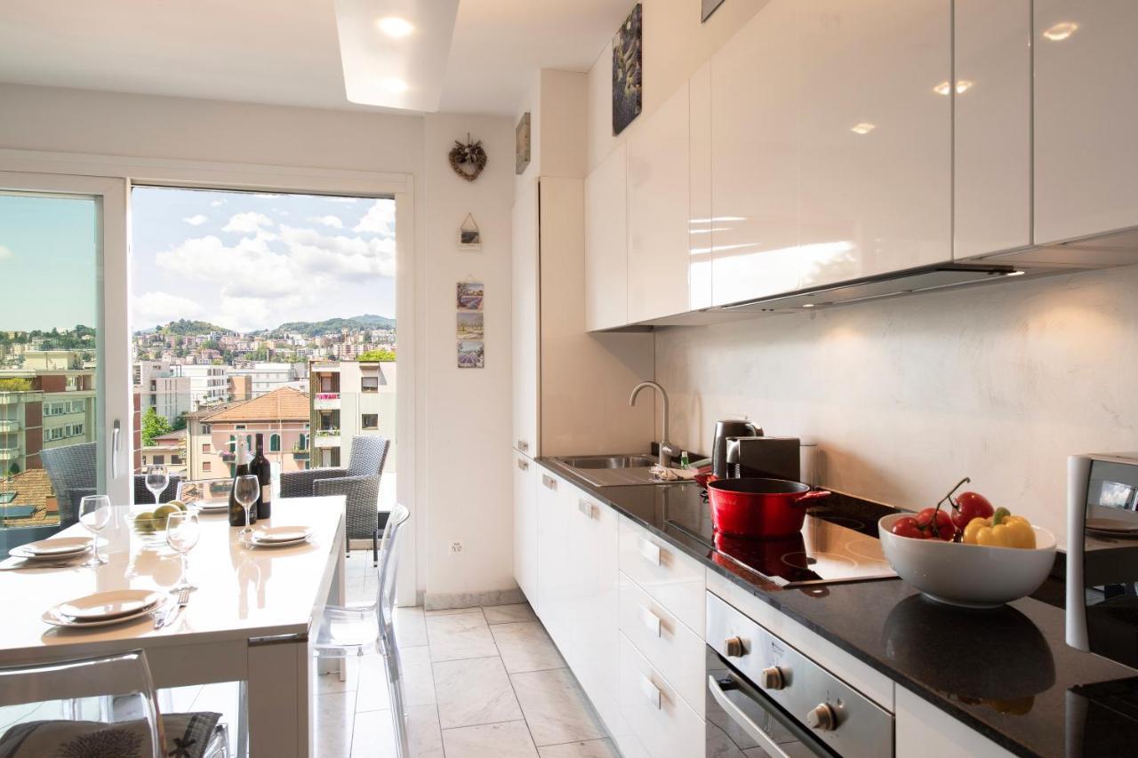 Panoramic Penthouse - Happy Rentals Лугано Экстерьер фото