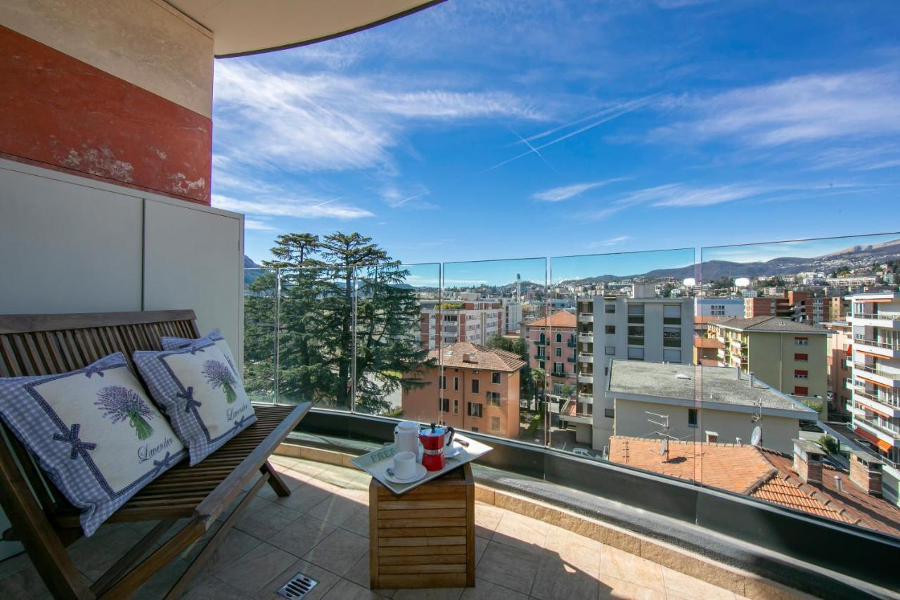 Panoramic Penthouse - Happy Rentals Лугано Экстерьер фото