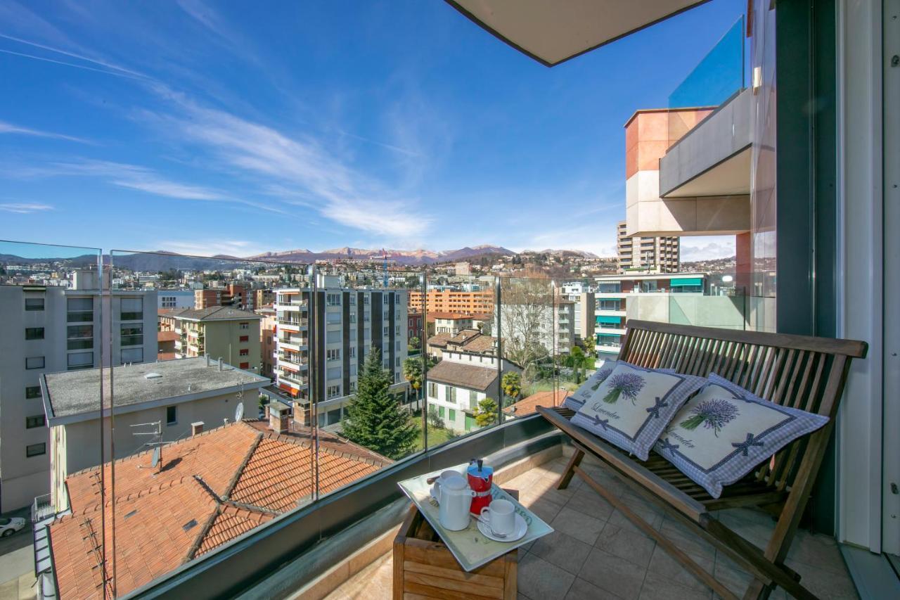 Panoramic Penthouse - Happy Rentals Лугано Экстерьер фото